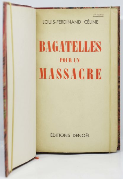 CÉLINE, Bagatelle pour un massacre, 1927 – Image 2