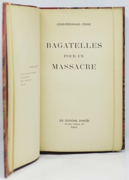 CÉLINE, Bagatelle pour un massacre, 1927 – Image 3