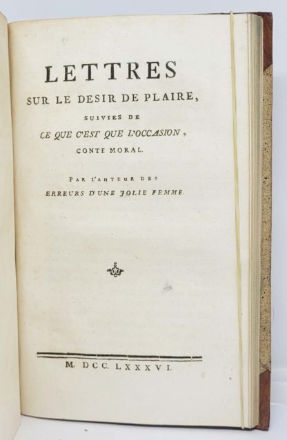 MIRABEAU / BENOIST, Sur Moses Mendelssohn, sur la réforme politique des Juifs : et en particulier sur la révolution tentée en leur faveur en 1753 dans la Grande Bretagne. Par le comte de Mirabeau. 1787 – Image 4