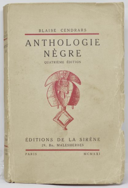 CENDRARS, Anthologie Nègre,