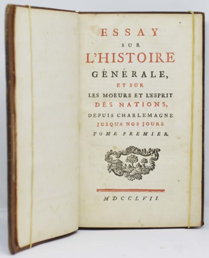 VOLTAIRE, Essay sur l’histoire générale, et sur les mœurs et l’esprit des nations, depuis Charlemagne jusqu’à nos jours. 1757 – Image 4