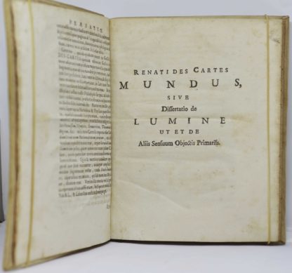 DESCARTES, R. Descartes opuscula posthuma, physica et mathematica. 1704 – Image 6