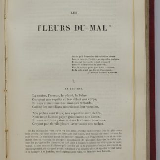 BAUDELAIRE. Les Fleurs du Mal. Revue des Deux Mondes, XXVe année, Seconde série, Tome dixième, 1855