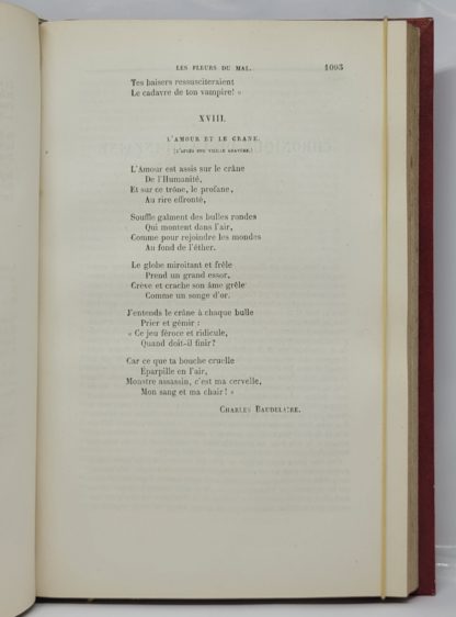 BAUDELAIRE. Les Fleurs du Mal. Revue des Deux Mondes, XXVe année, Seconde série, Tome dixième, 1855 – Image 2