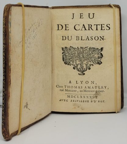 MENESTRIER. Jeu de cartes du blason. 1692