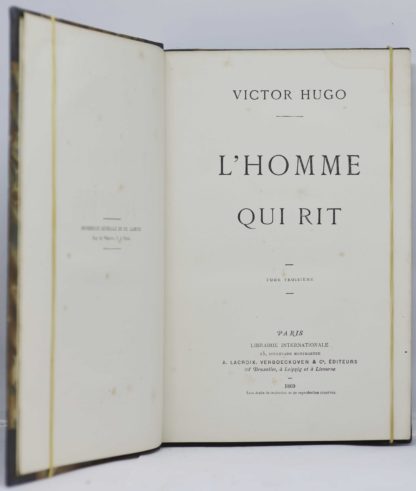 HUGO. L’Homme qui rit. 1869 – Image 3