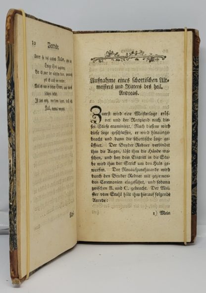 FRANC-MACONNERIE / ANONYME. Ganz neue Entdeckungen von de Freymäuerey und deren Geheimmnisse. Nebst denen Theses Metaphysic. Oder Salomonische Physik. Herausgegebenim Jahr 1782. Stockholm in Schweden. – Image 4
