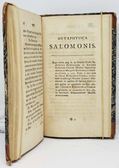 FRANC-MACONNERIE / ANONYME. Ganz neue Entdeckungen von de Freymäuerey und deren Geheimmnisse. Nebst denen Theses Metaphysic. Oder Salomonische Physik. Herausgegebenim Jahr 1782. Stockholm in Schweden. – Image 5