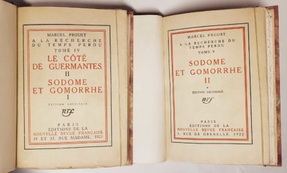 PROUST, A la Recherche du Temps perdu (13 volumes)  / Pastiches et mélanges (1 volume) / Chroniques (1 volume). 1918-1927 – Image 3