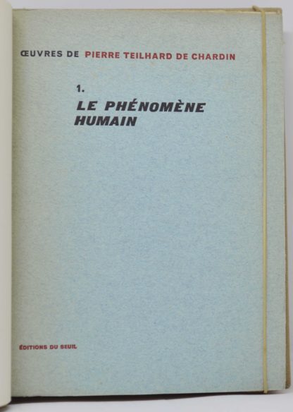 TEILHARD DE CHARDIN, Œuvres. 1957-1963 – Image 2