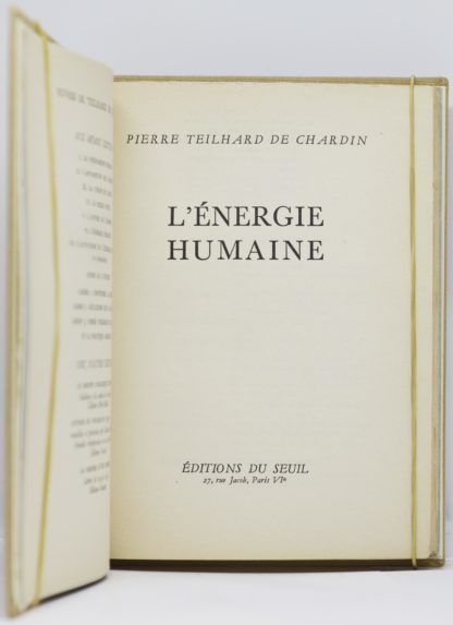 TEILHARD DE CHARDIN, Œuvres. 1957-1963 – Image 6
