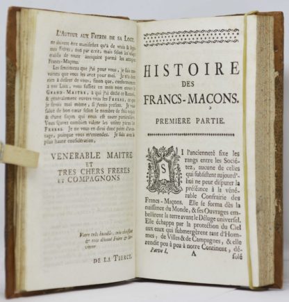 FRANC-MACONNERIE /  LA TIERCE, Histoire, obligations et statuts de la très vénérable Confraternité des Francs-Maçons tirez de leurs archives et conformes aux traditions les plus anciennes..., 1742 – Image 3