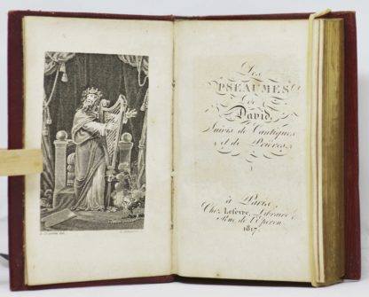 PSAUTIER CATHOLIQUE, Les Pseaumes de David, suivis de cantiques et de prières. 1817