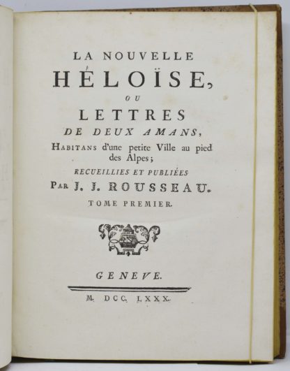 ROUSSEAU, Collection complètes des œuvres de J. J. Rousseau, citoyen de Genève ; 12 volumes. 1780-82 – Image 4