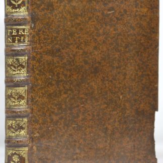 TERENCE (Terentius), Pub[lii] Terentii Aphri comoediae sex, post omnes omnium editiones summa denuo vigilantia recognitae. 1552