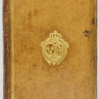 ARMES DE LA REINE MARIE-ANTOINETTE / PAULMY / CONTANT D’ORVILLE. De la lecture des livres françois. Dixième partie. Livres de grammaire & de rhétorique du 16me siècle. [Faux-titre : Mélanges tirés d’une grande bibliothèque. T]. 1781