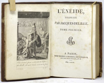Virgile / Delille, L'ÉNÉIDE, traduite par Jacques Delille. 1804 – Image 2