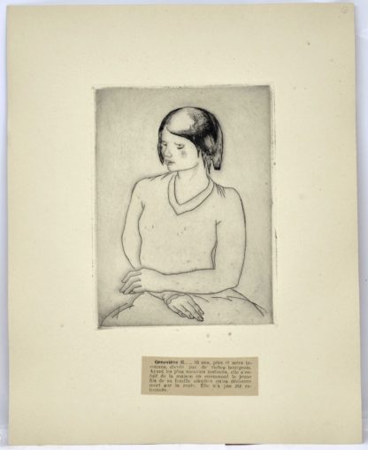 LYDIS (ill.) / MAC ORLAN. Criminelles. 24 eaux-fortes de Mariette Lydis. 1927 – Image 5