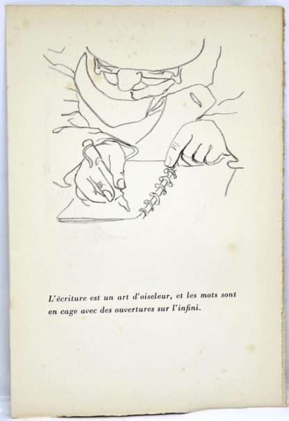 CINGRIA / AUGSBOURG (ill.), Charles-Albert Cingria. Choix de citations, gloses, notules et prétextes. 1955 – Image 4