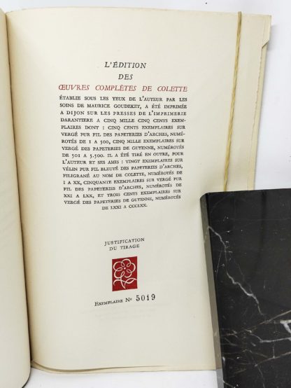 COLETTE, OEUVRES COMPLETES, 1948 – Image 2