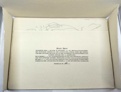 ERNI, HANS ERNI : 12 original lithographien + 1 ORIGINALbleichtiftskizze [dessin original]. 1950 – Image 2