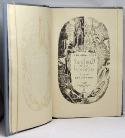 GIRAUDOUX / ÉDY LEGRAND (ill.), SIEGFRIED ET LE LIMOUSIN. 1928