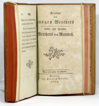 GOETHE, Die Leiden des jungen Werthers. Erster [-zweyter] Theil. 1774 – Image 4