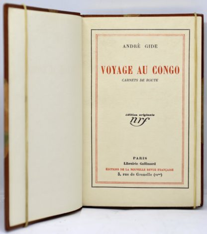 GIDE, Voyage au Congo. Carnets de route. 1927
