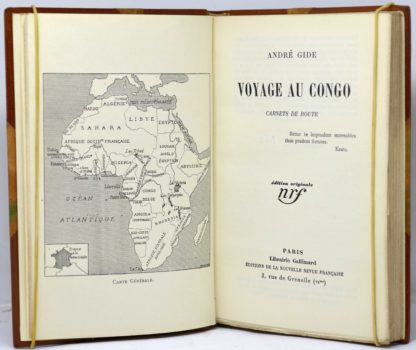 GIDE, Voyage au Congo. Carnets de route. 1927 – Image 2