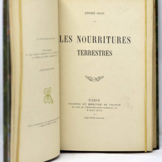 GIDE, Les nourritures terrestres, 1897