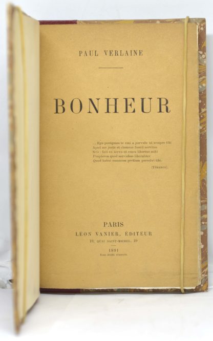 VERLAINE, Bonheur, 1891 – Image 2