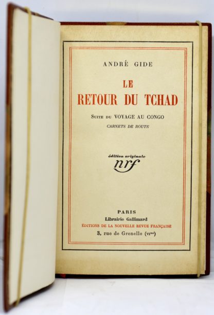 GIDE, Le retour du Tchad, 1928 – Image 2