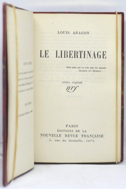 ARAGON, Le libertinage, 1924 – Image 2