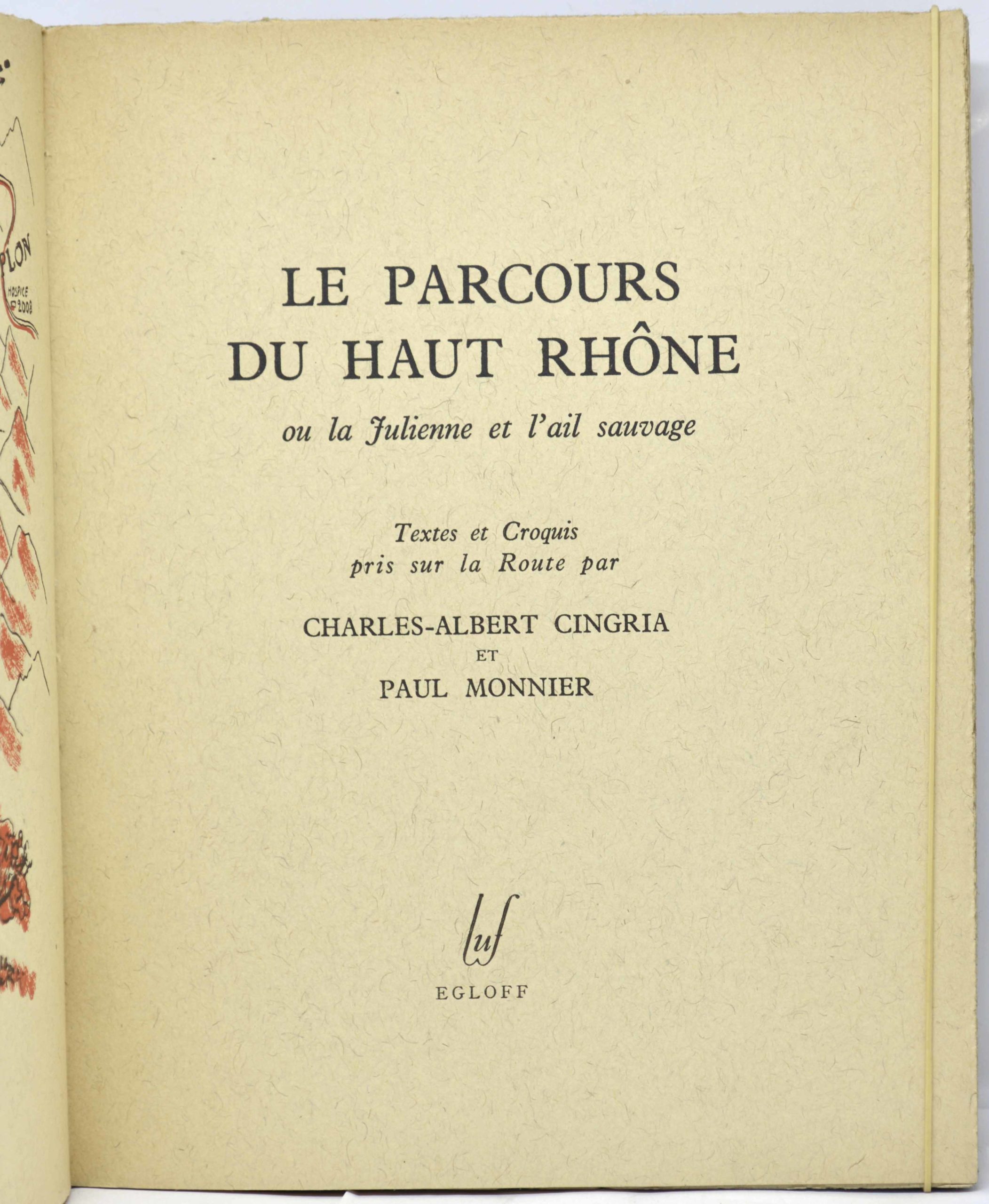 CINGRIA / Monnier (ill.), Le Parcours du Haut-Rhône ou la julienne et l'ail sauvage, 1944 – Image 4