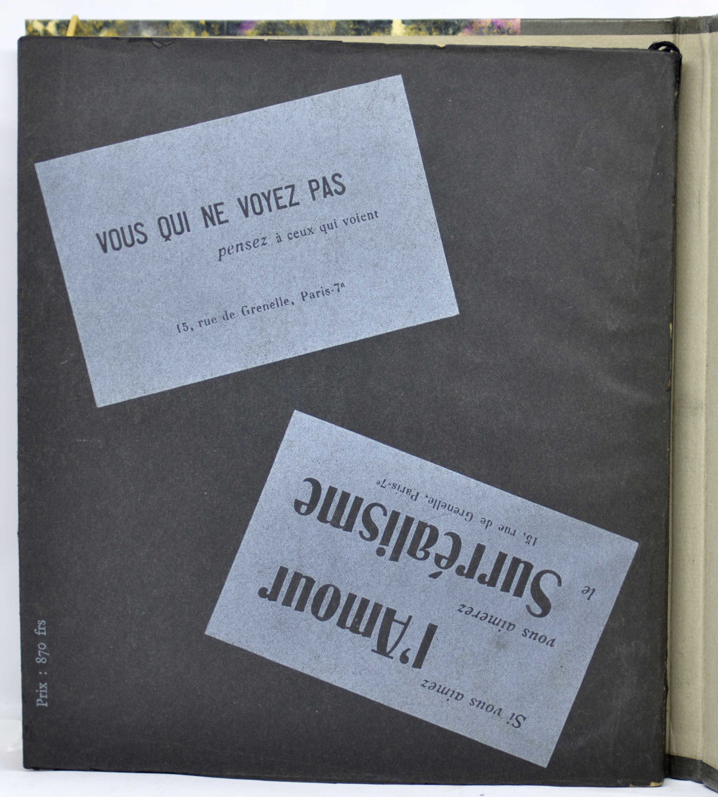 BRETON. LES MANIFESTES DU SURRÉALISME, suivis de PROLÉGOMÈNES A UN TROISIÈME MANIFESTE DU SURRÉALISME OU NON DU SURRÉALISME EN SES OEUVRES VIVES ET D'ÉPHÉMÉRIDES SURRÉALISTES. 1955 – Image 7
