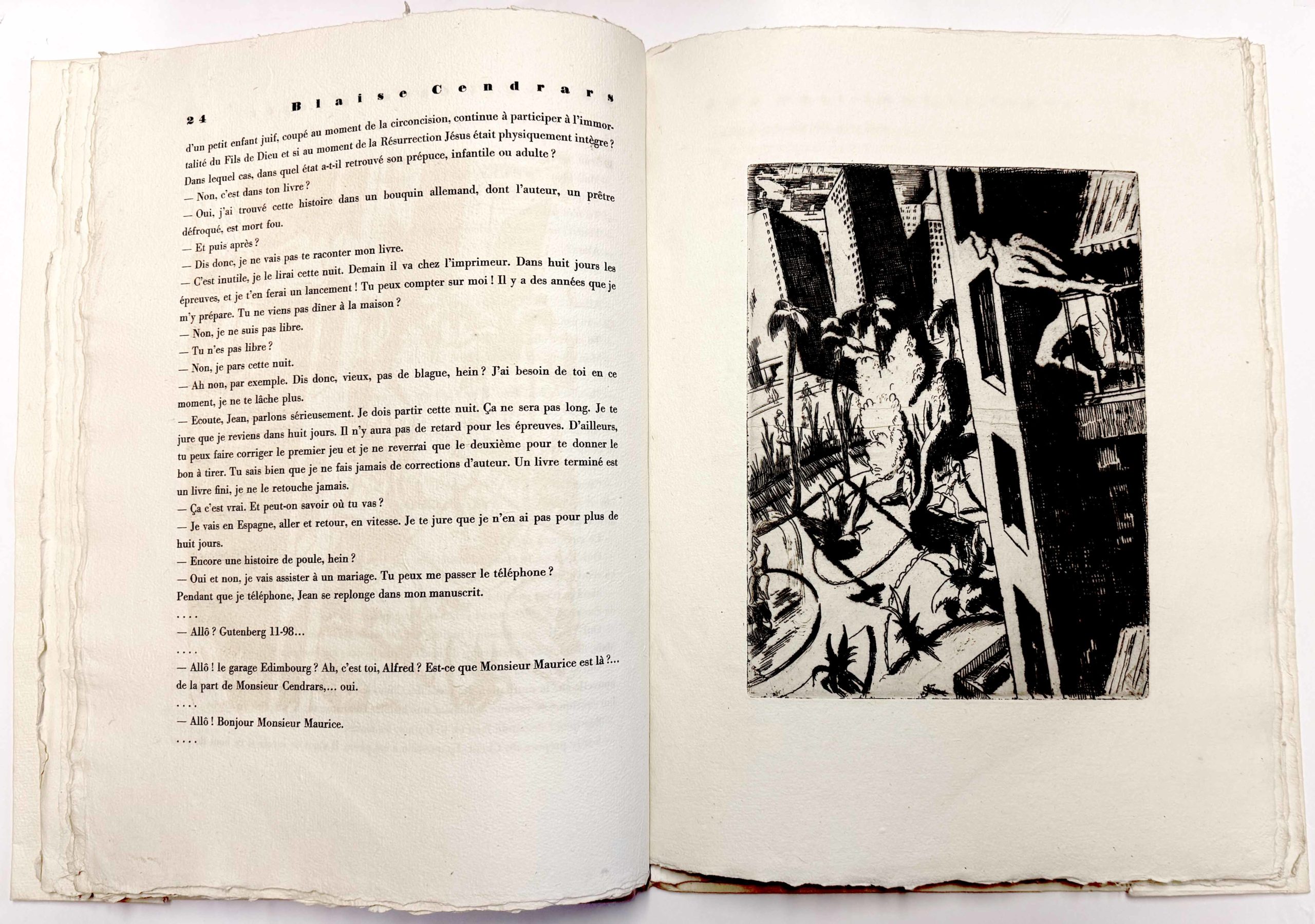 CENDRARS / CLEMENT (ill.), Une Nuit Dans La Forêt, premier fragment d'une autobiographie. 1929 – Image 4