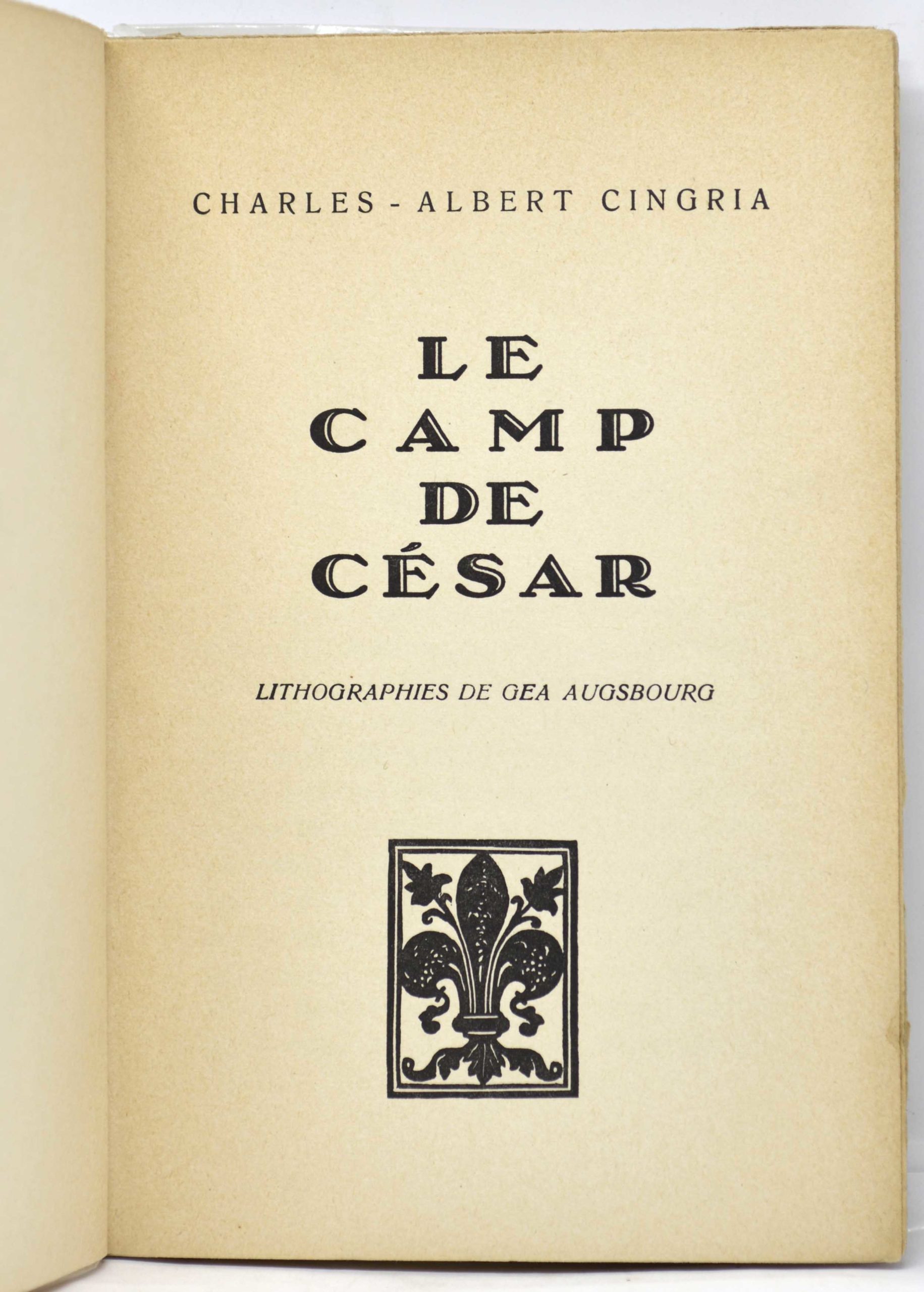 CINGRIA, Le Camp De César. Lithographies de Gea Augsbourg. 1945 – Image 3