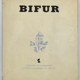 CINGRIA, Bifur, 1929