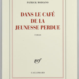 MODIANO, Dans le café de la jeunesse perdue, 2007
