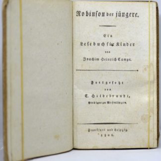CAMPE, Robinson der Jüngere. Ein lesebuch für kinder, 1806