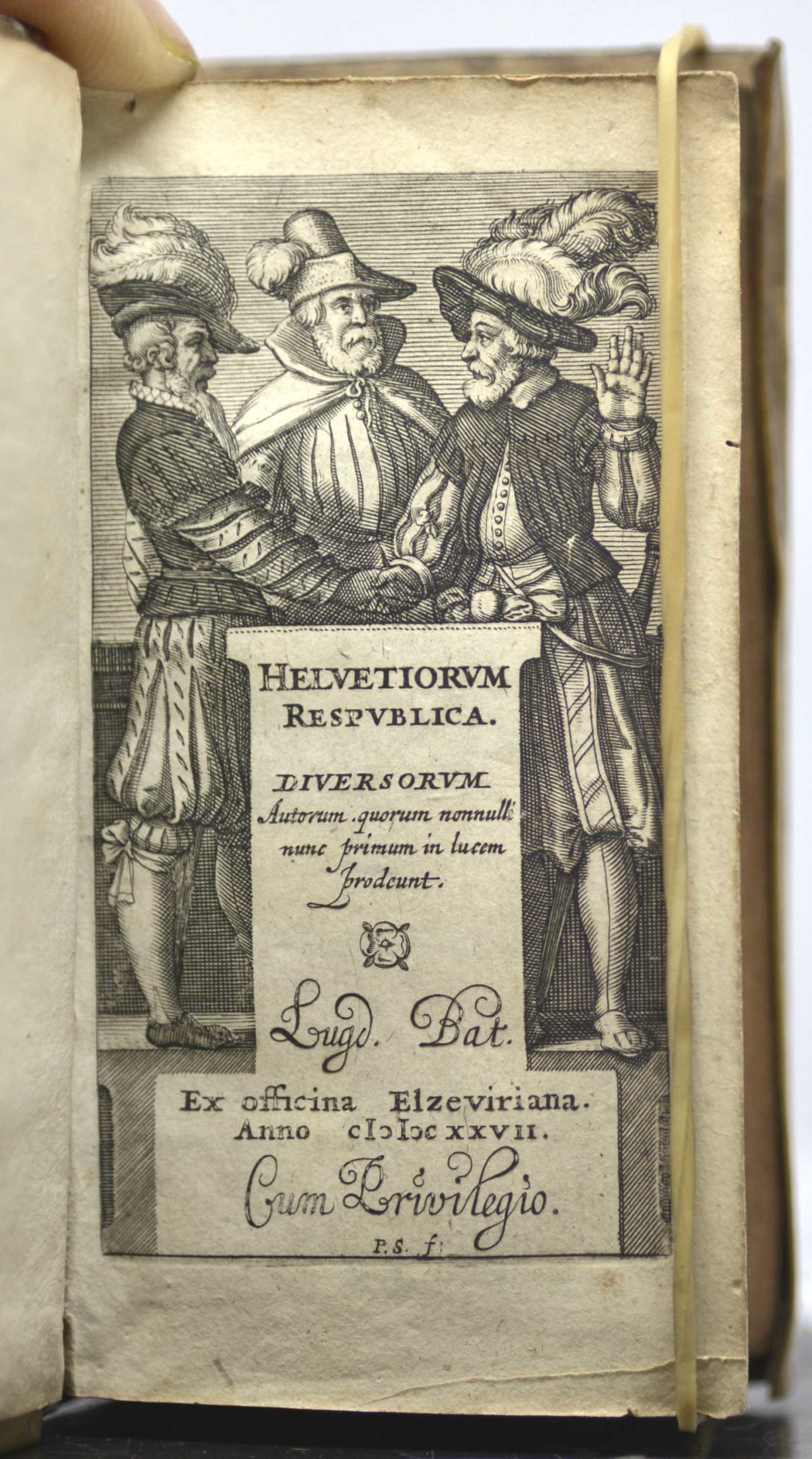 SIMLER, Helvetiorum Respublica diversorum autorum, quorum nonnulli nunc primum in lucem prodeunt. 1627
