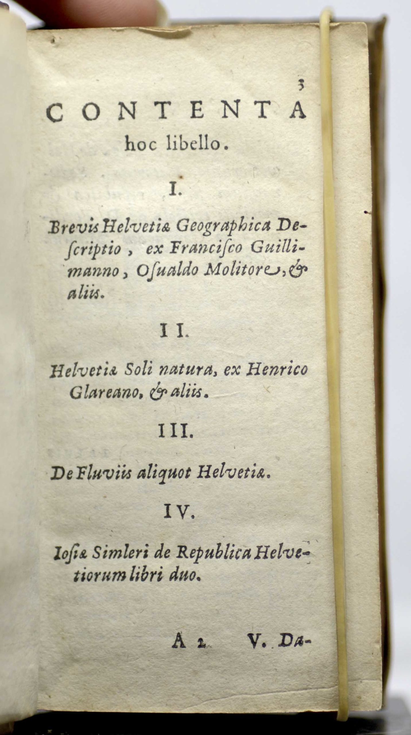 SIMLER, Helvetiorum Respublica diversorum autorum, quorum nonnulli nunc primum in lucem prodeunt. 1627 – Image 3