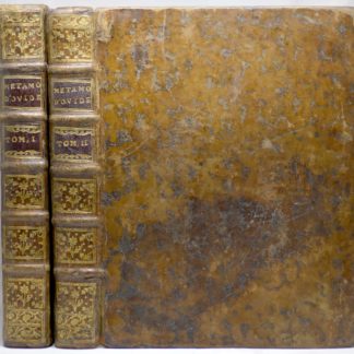 OVIDE / BANIER (trad.), LES MÉTAMORPHOSES D'OVIDE, traduites et français, avec des remarques et des explications historiques. Par M. l'Abbé BANIER ... 1738