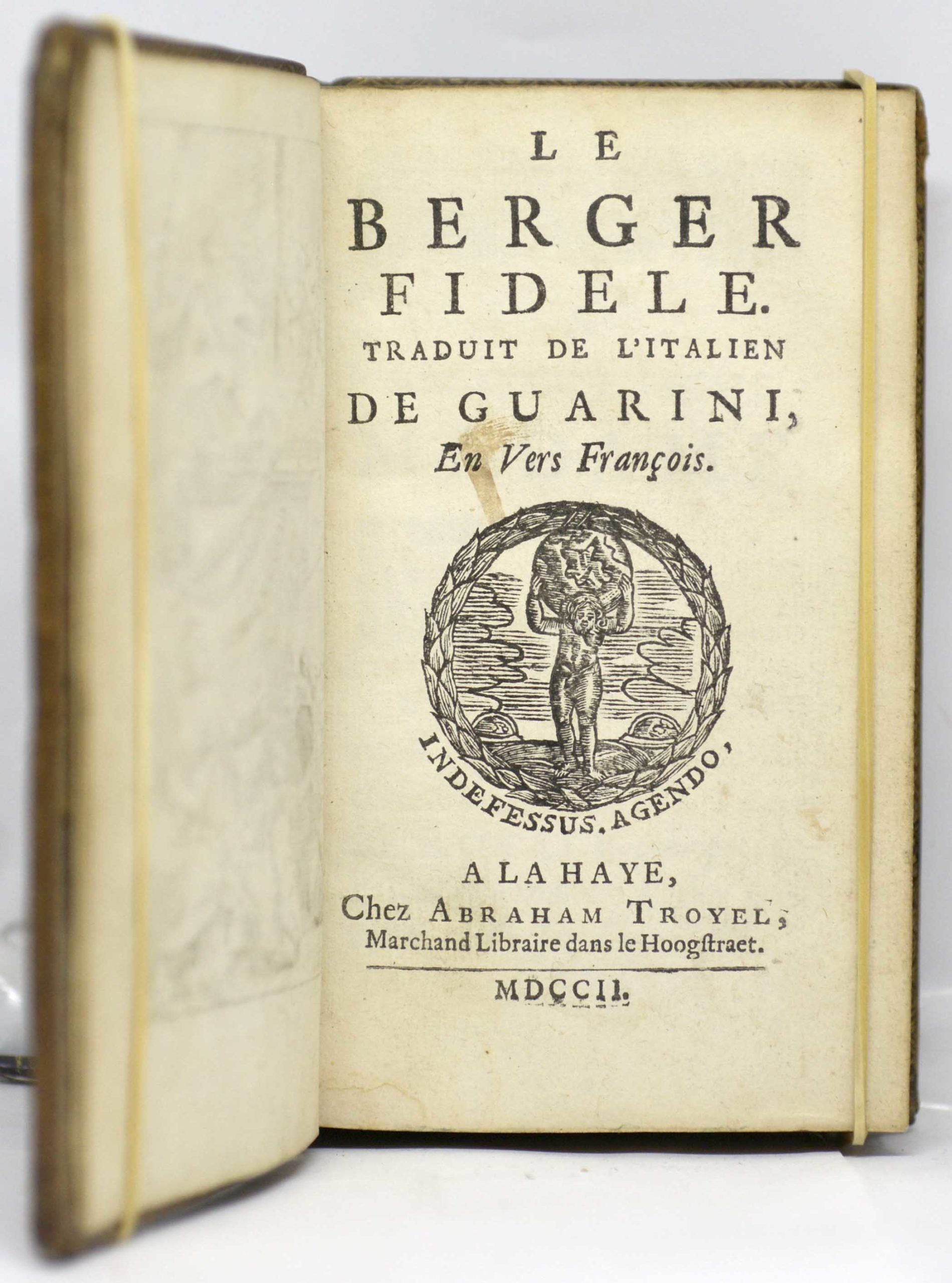 GUARINI / TORCHE (trad.), Le Berger fidèle. Traduit de l’italien de Guarini en vers français, 1702 – Image 3