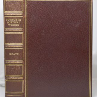 KEATS, The Complete Poetical Works and Letters of John Keats,