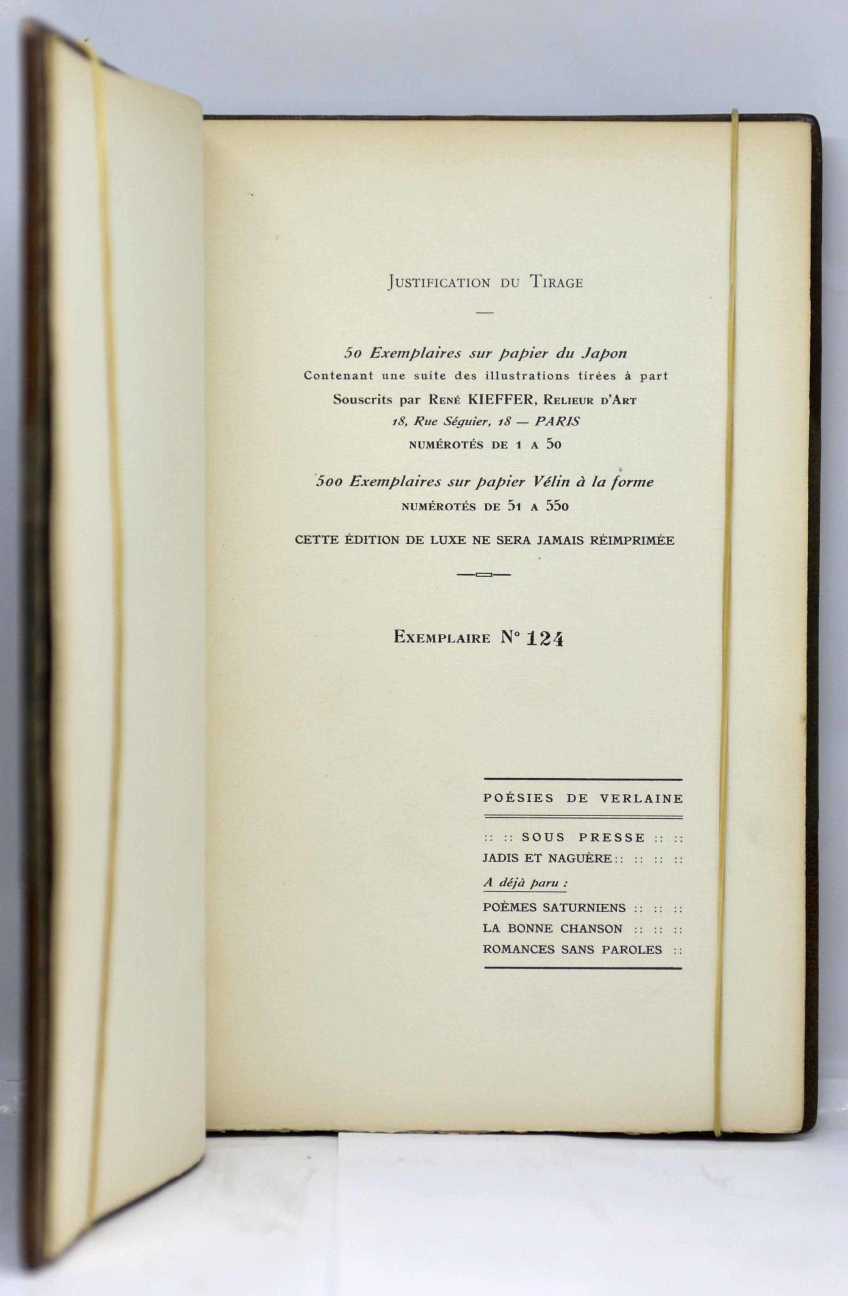 VERLAINE / BONFILS (ill.), Fêtes Galantes. Croquis et vignettes de Robert Bonfils. 1915 – Image 3