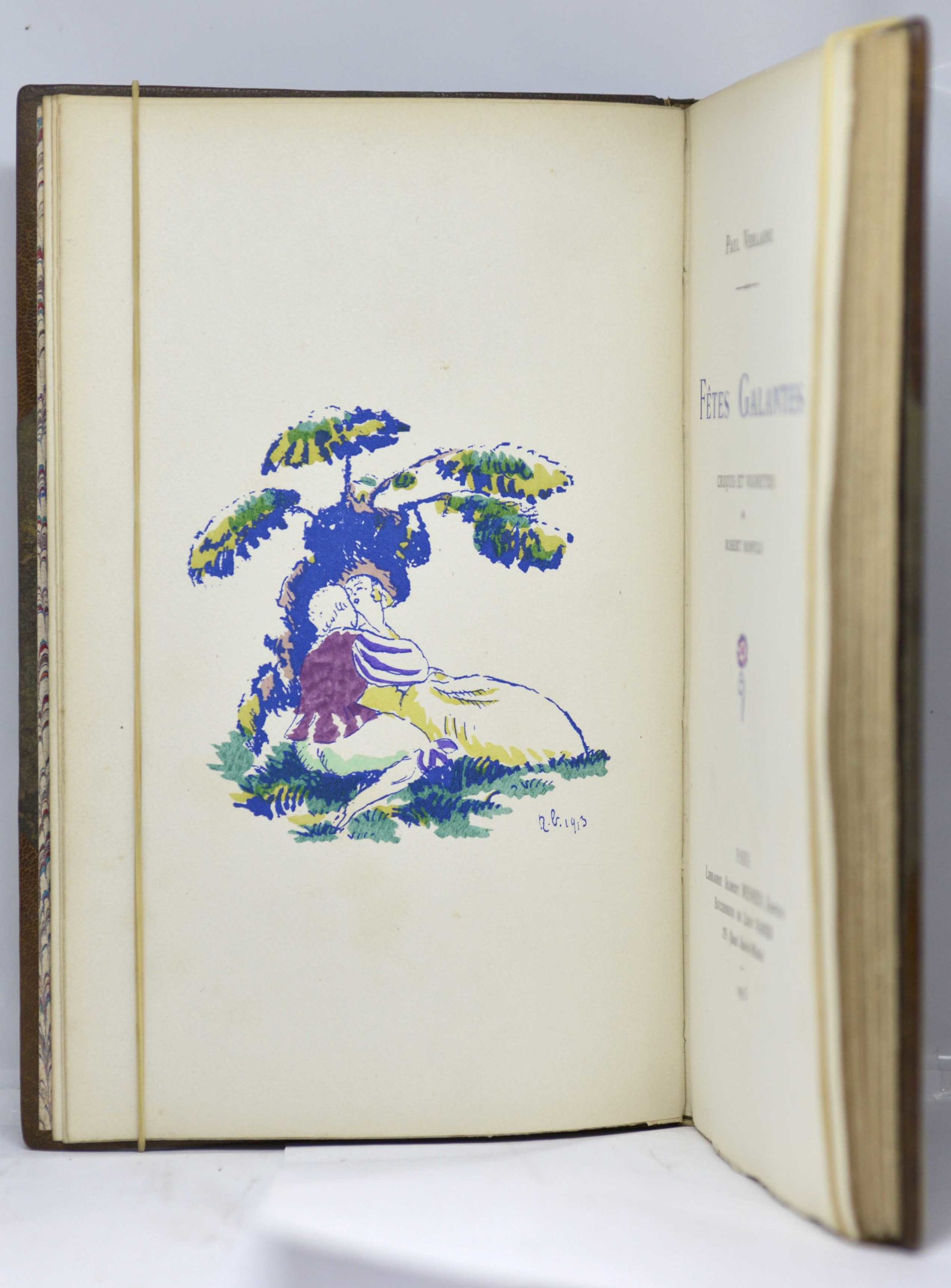 VERLAINE / BONFILS (ill.), Fêtes Galantes. Croquis et vignettes de Robert Bonfils. 1915 – Image 5