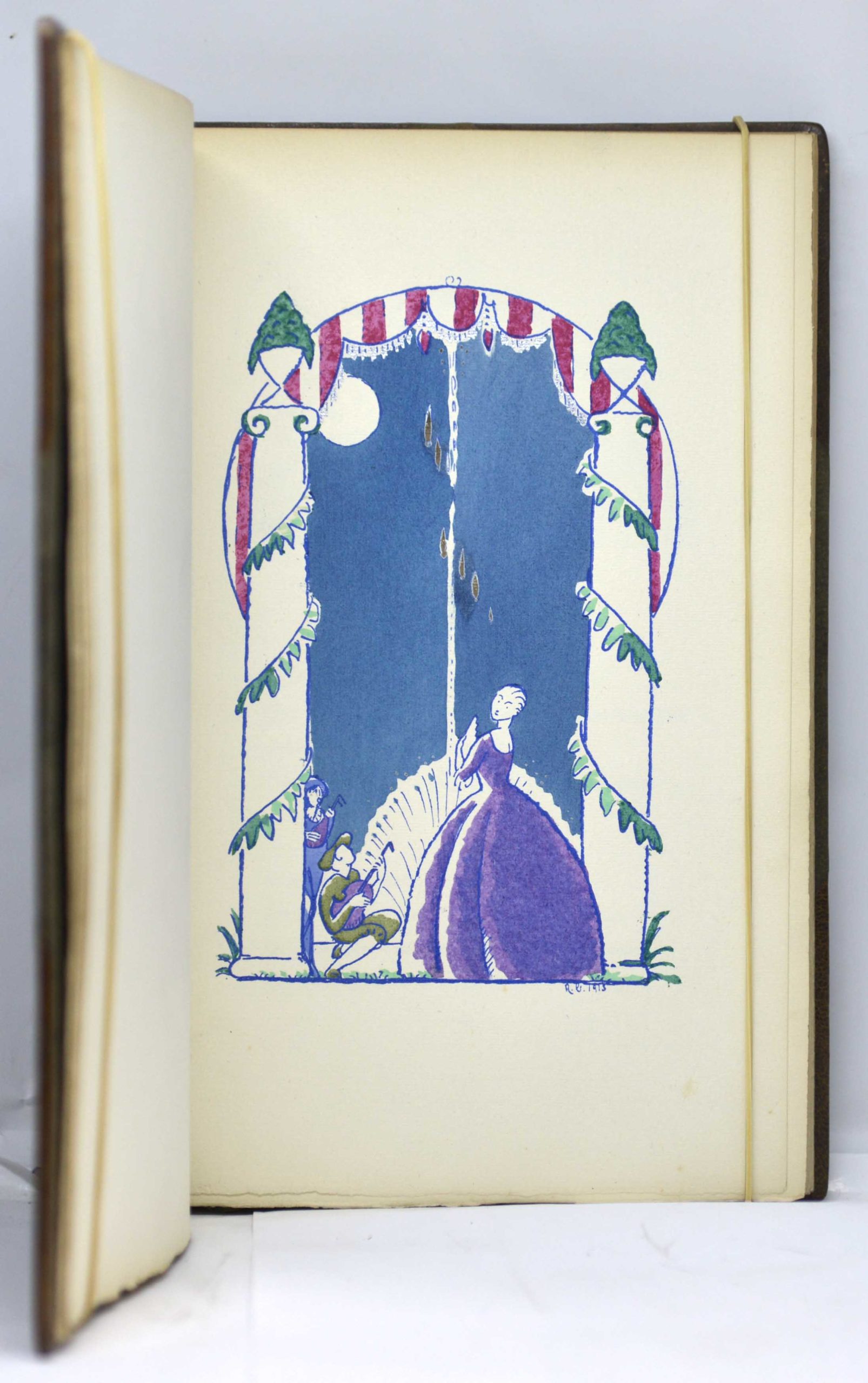 VERLAINE / BONFILS (ill.), Fêtes Galantes. Croquis et vignettes de Robert Bonfils. 1915 – Image 6