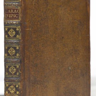 EPICTÈTE / BELLEGARDE (trad.), Les Caractères d’Epictète avec l’explication du tableau de Cèbes. 1704