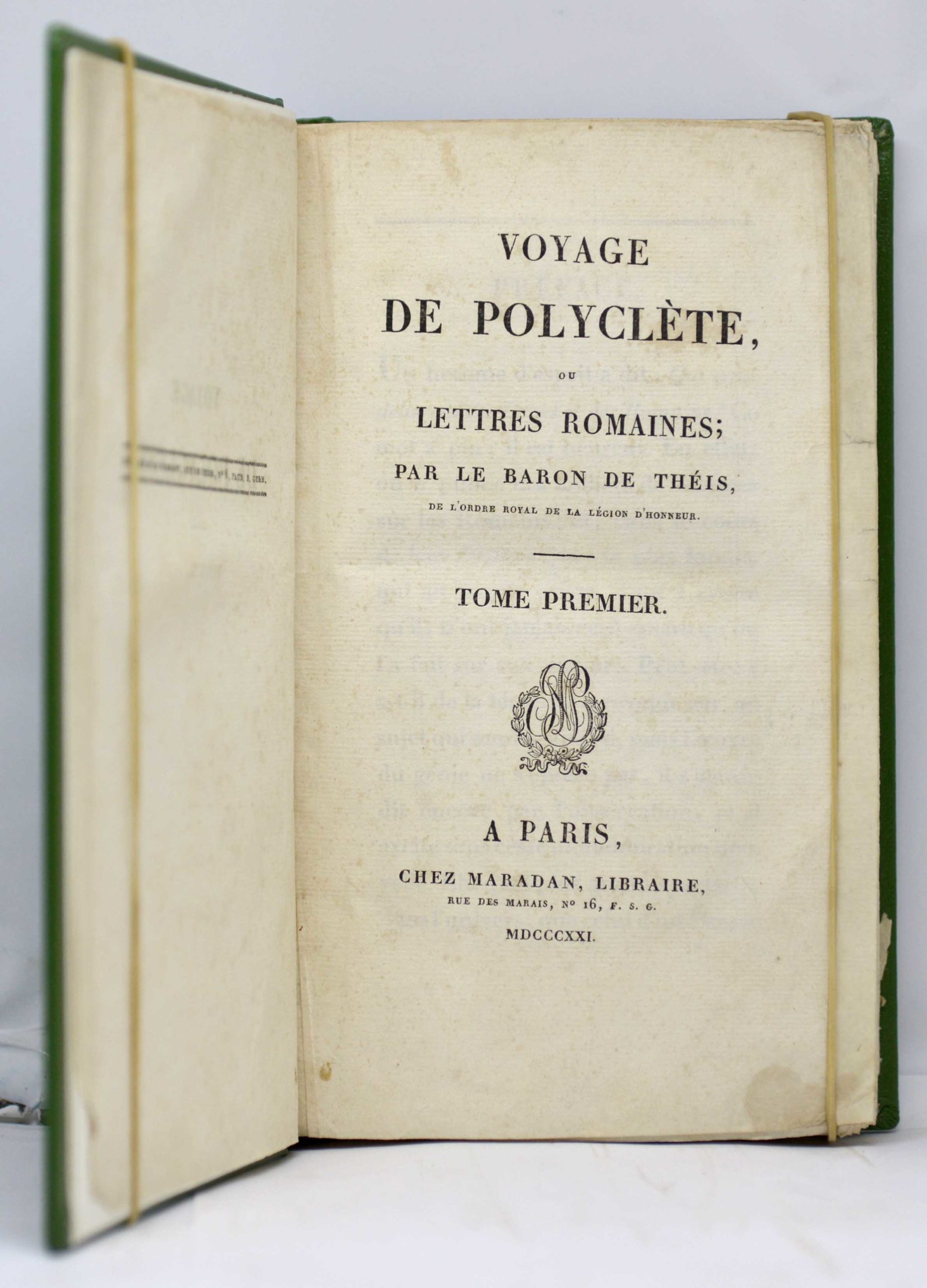 THÉIS, Voyage de Polyclète ou lettres romaines, 1821 – Image 2